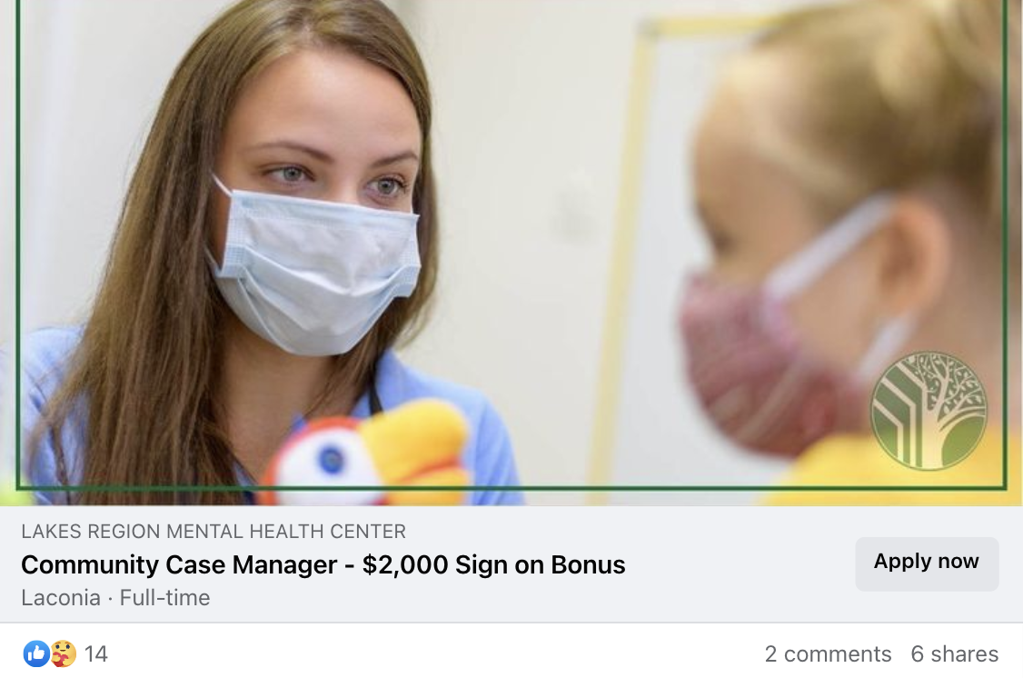 Even with signing bonuses, the state’s 10 community mental health centers are down nearly 340 clinical positions that work directly with patients.