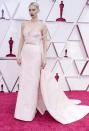 <p>Vanessa Kirby went neutral and classy in a Gucci strapless gown and Cartier jewelry. </p>