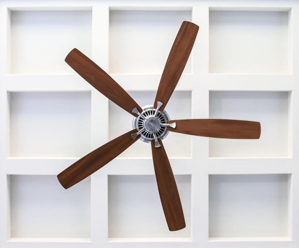 5) Install a ceiling fan.