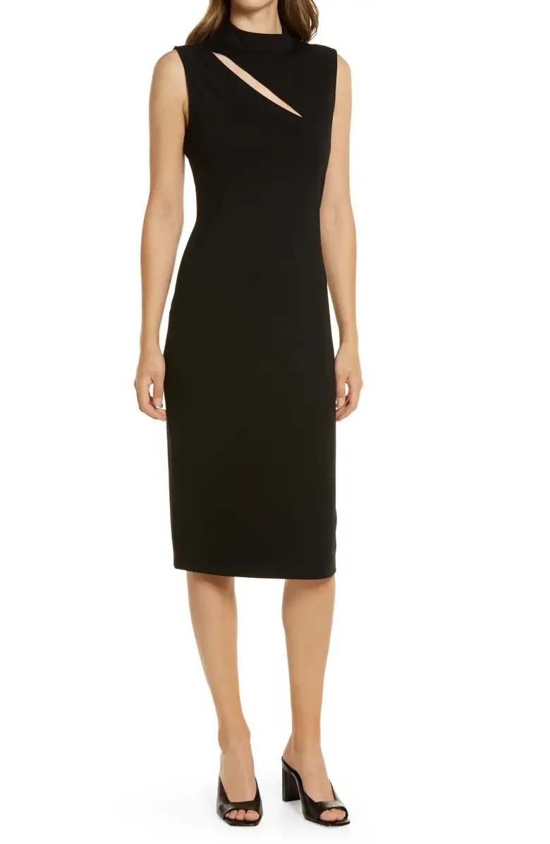 Halogen Sleeveless Cutout Ponte Dress. Image via Nordstrom.