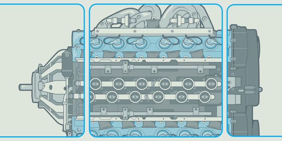 ferrari v12 illustration