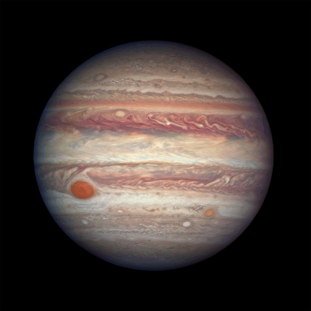 Jupiter clouds solar system planet hubble