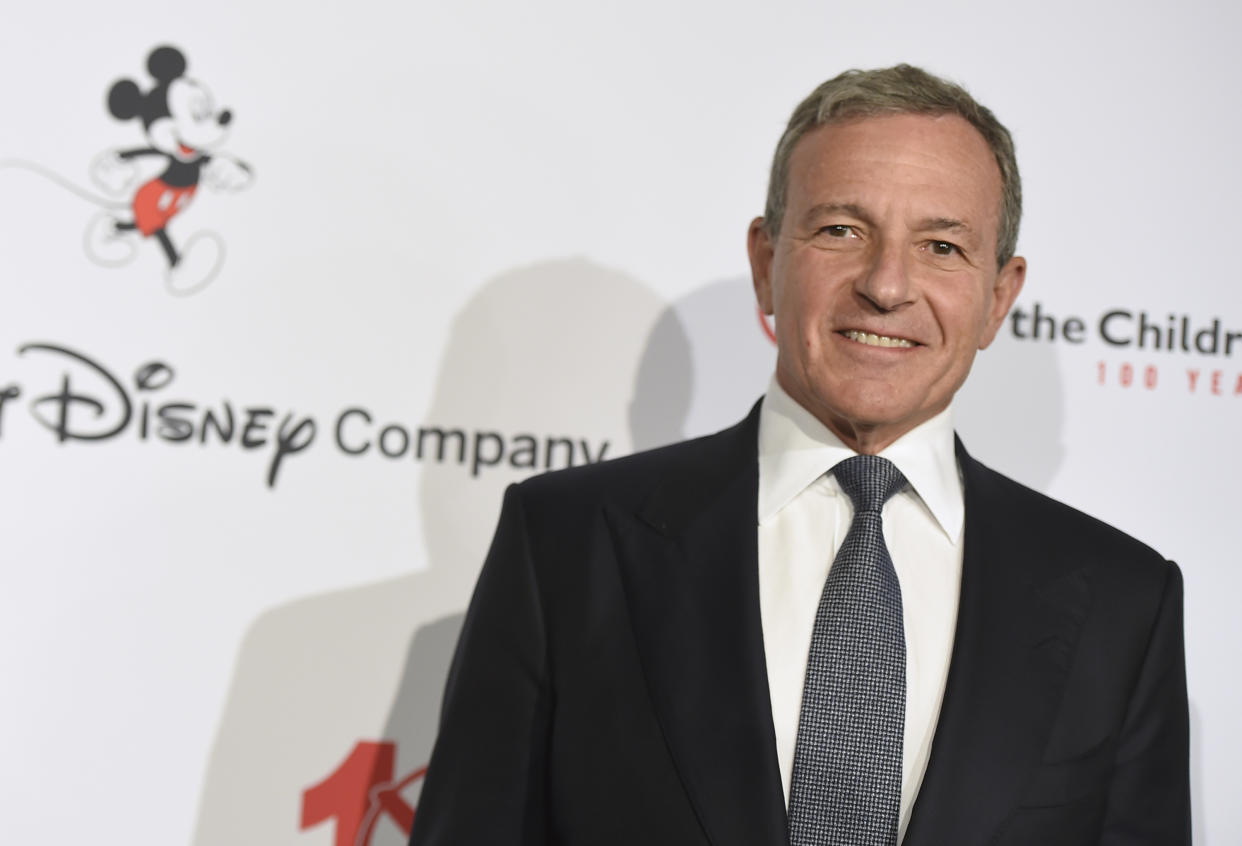Disney CEO Robert Iger arrives at the Save the Children "Centennial Celebration: Once in a Lifetime" event on Wednesday, Oct. 2, 2019, at The Beverly Hilton Hotel in Beverly Hills, Calif. (Photo by Jordan Strauss/Invision/AP)