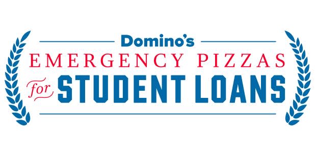 Dominos is giving away $1 million worth of pies The food chain announced its Domino’s Emergency Pizzas for Student Loans which gives people with recurring student loan payments the chance to apply for a free pie while supplies last.