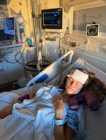 Courtesy Maria Menounos Maria Menounos in the hospital