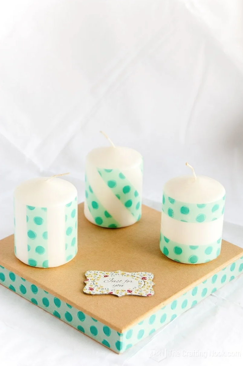 mothers day crafts for kindergarteners washi tape candles