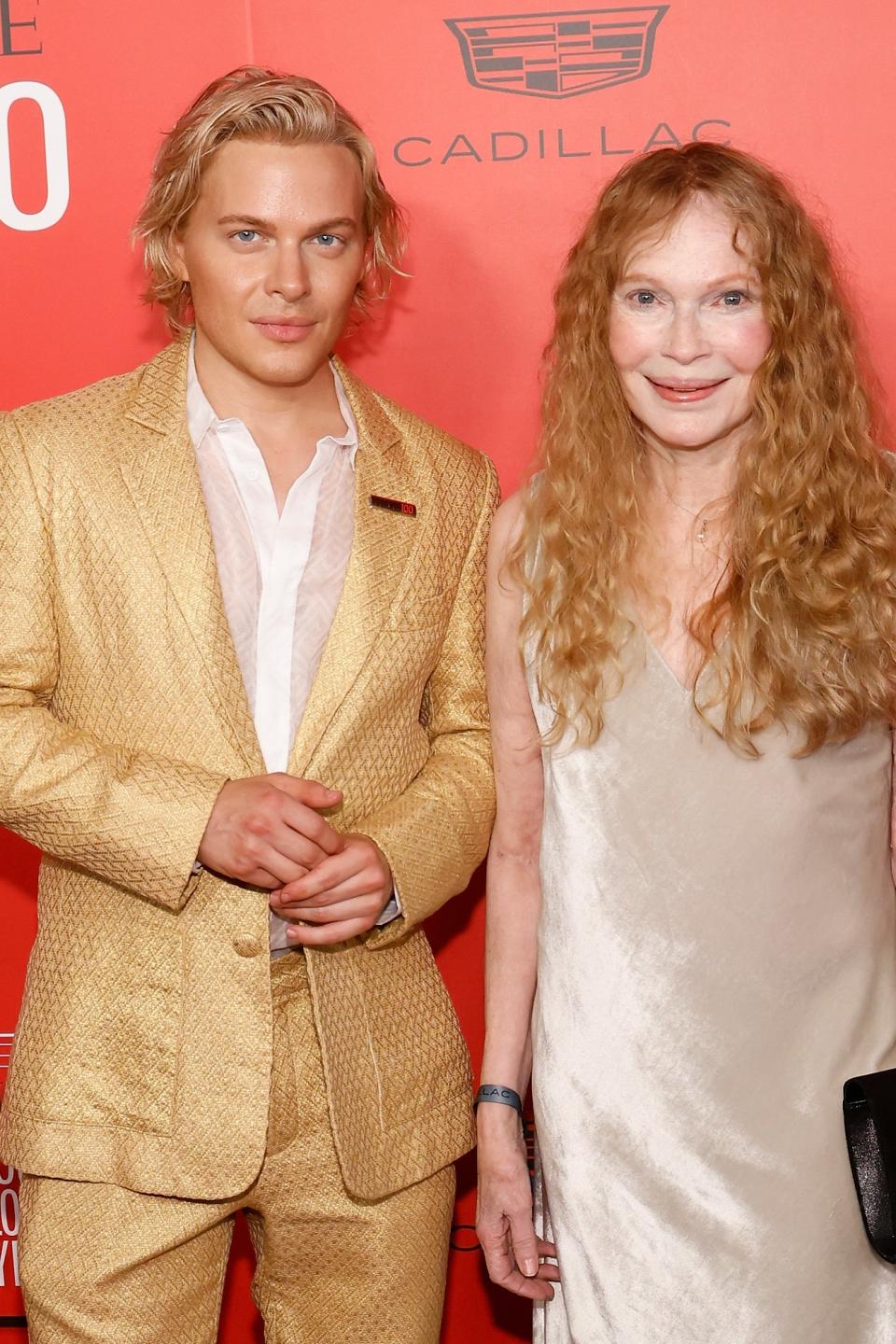 Ronan Farrow and Mia Farrow