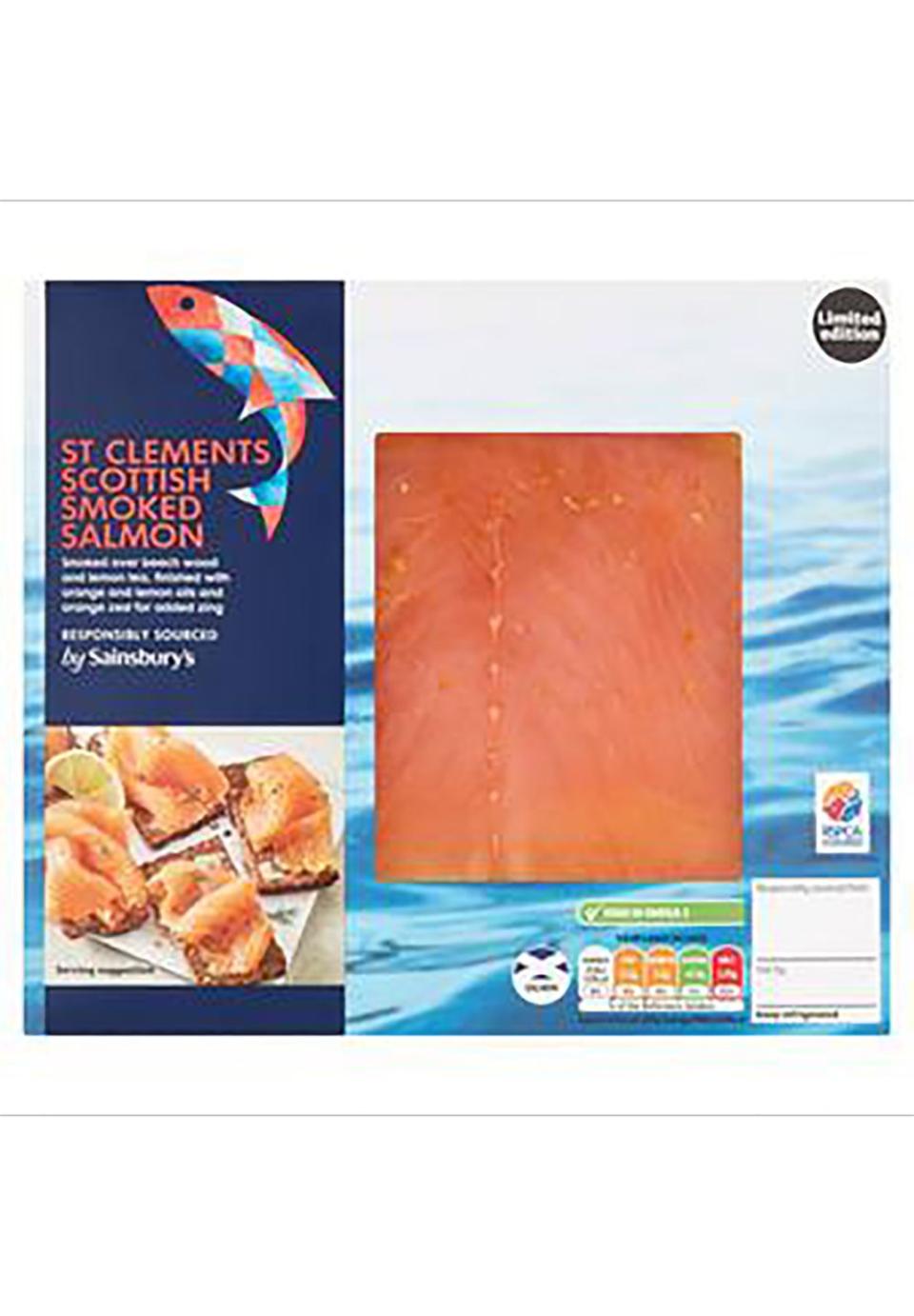 Sainsbury’s St. Clements Smoked Salmon