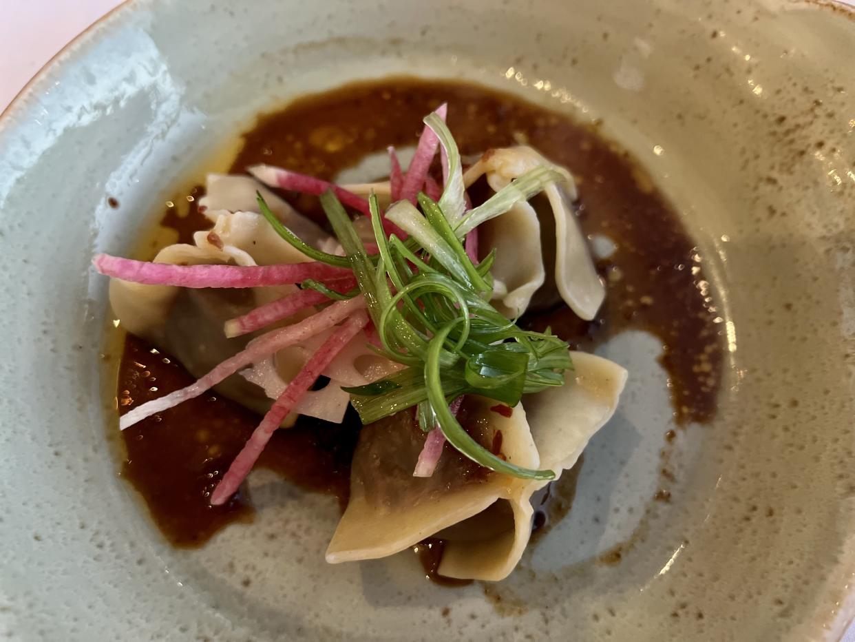 The braised beef short rib wontons at California Grill. (Photo: Terri Peters)