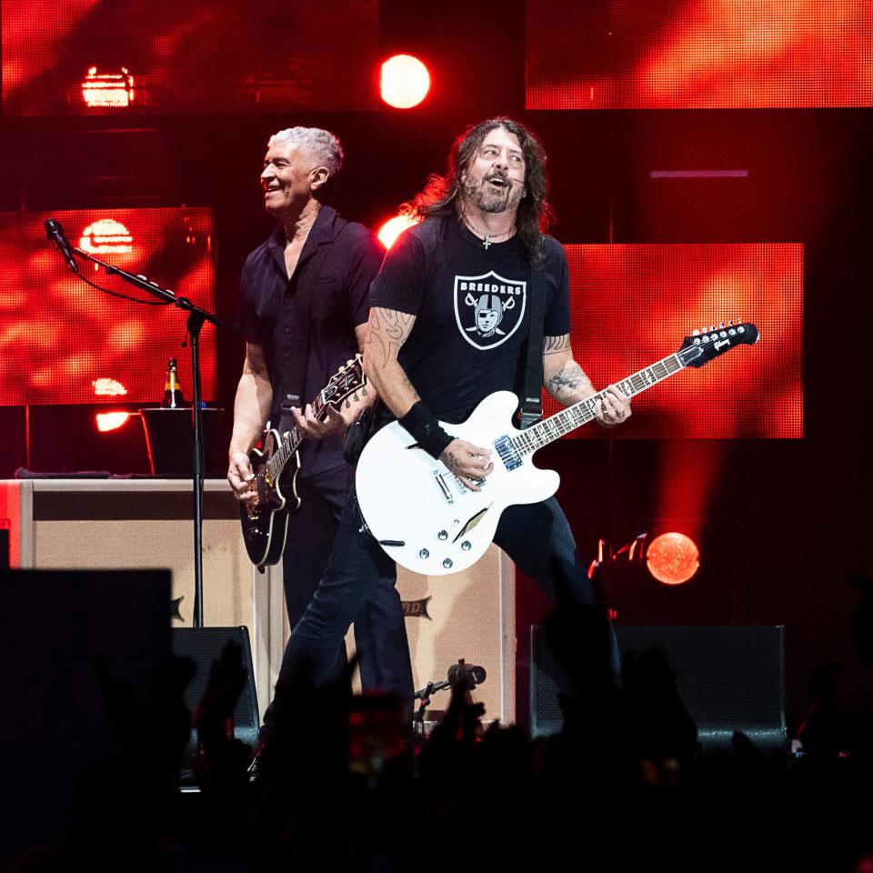 Foo Fighters performs at the Harley-Davidson Homecoming Festival celebrating the company's 120th anniversary on Saturday July 15, 2023 at Veterans Park in Milwaukee, Wis.