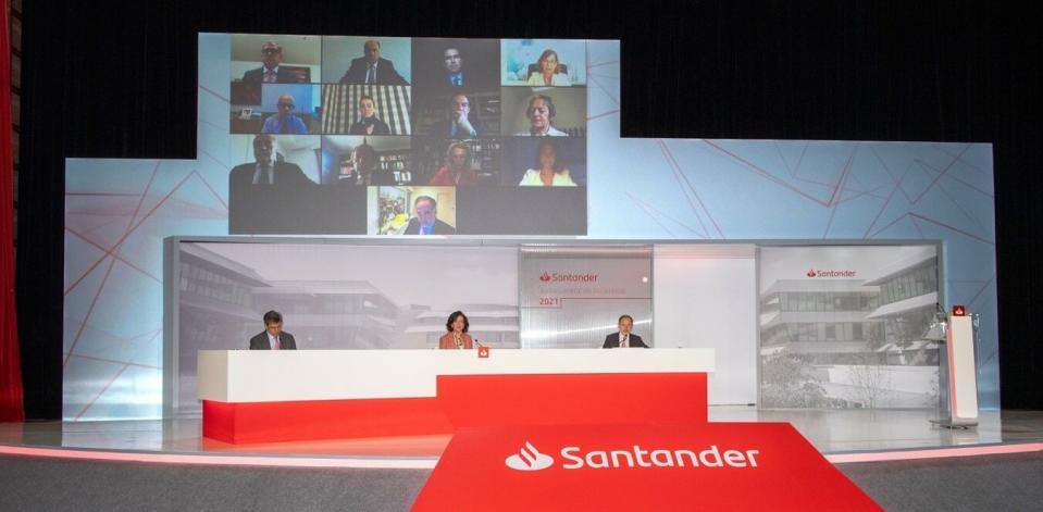 Banco Santander aprobará el viernes un dividendo complementario de 5,95 céntimos