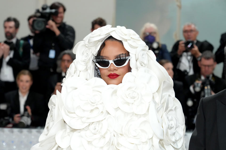 Rihanna attends the 2023 Met Gala Celebrating 