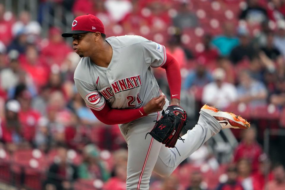 Hunter Greene kept the Reds in the game Sunday, pitching 5 1/3 innings, allowing three runs on six hits while striking out nine