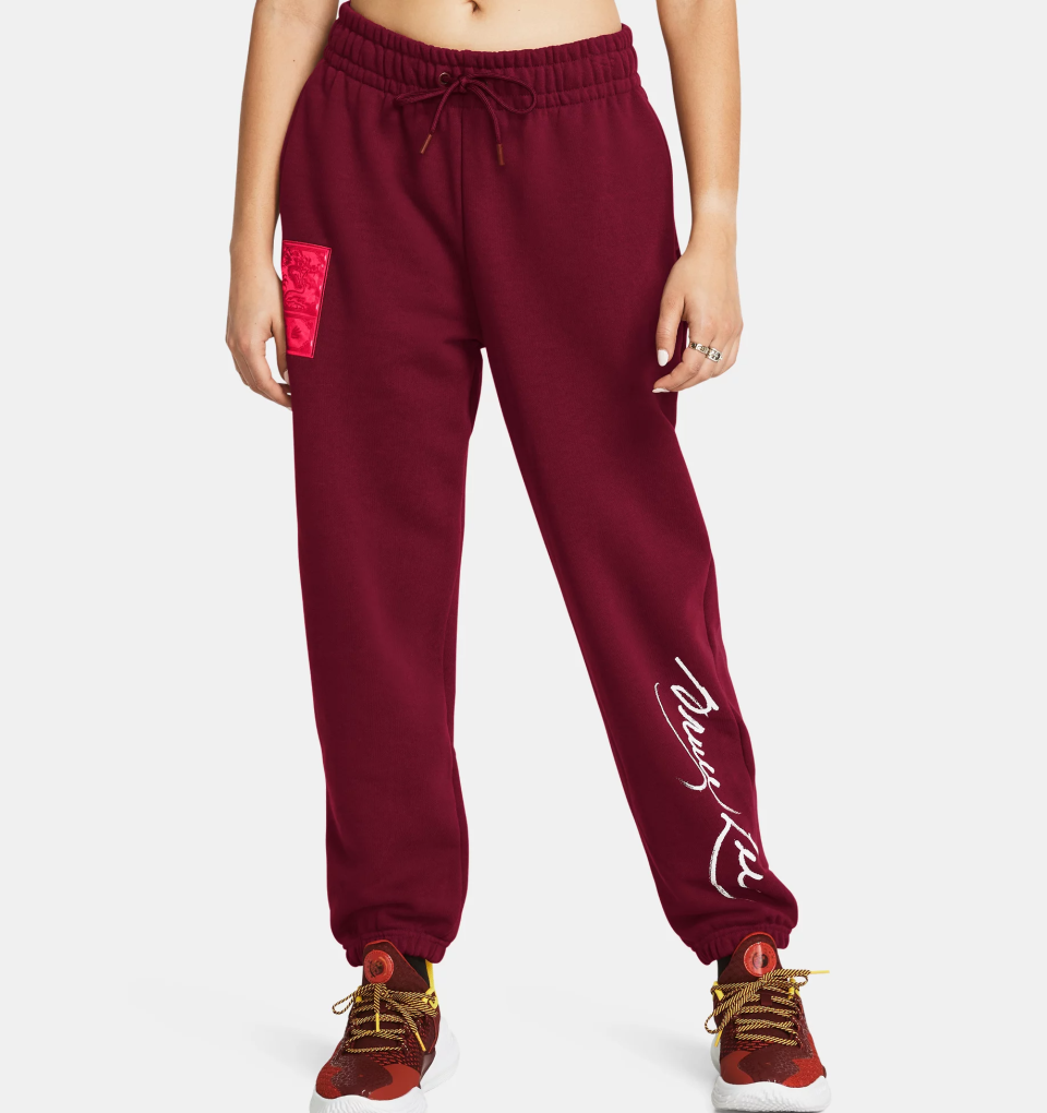 Women's Curry x Bruce Lee Lunar New Year 'Fire' Joggers. PHOTO: Under Armour