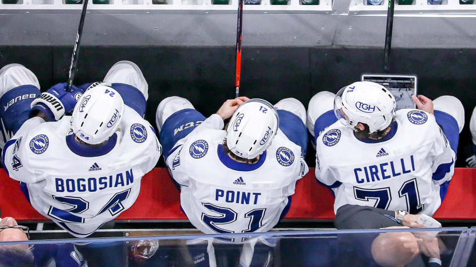 Playing Brayden Point and Anthony Cirelli together could be a good move for the Lightning. (Photo by Darcy Finley/NHLI via Getty Images)