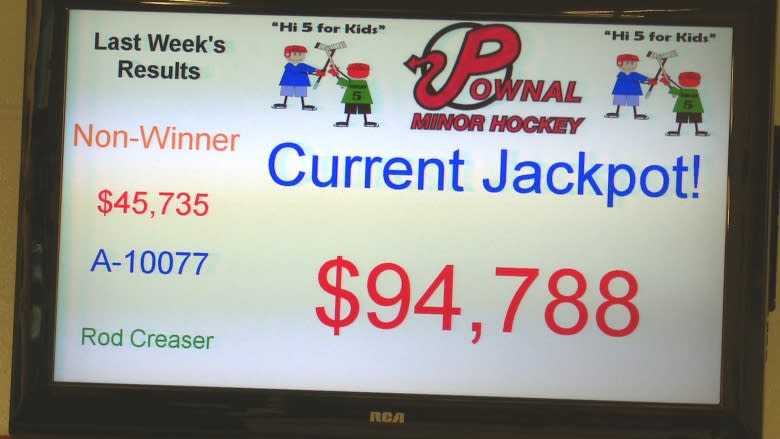 Pownal Minor Hockey Association scores with 50/50 fundraiser as jackpot approaches $100K