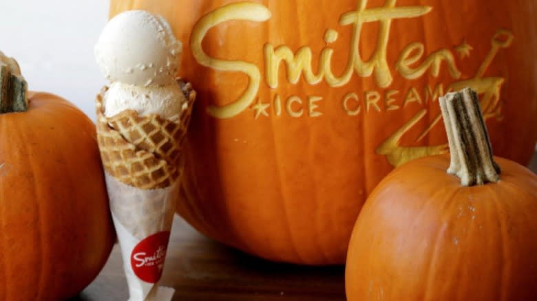 Smitten Pumpkin Spice cone