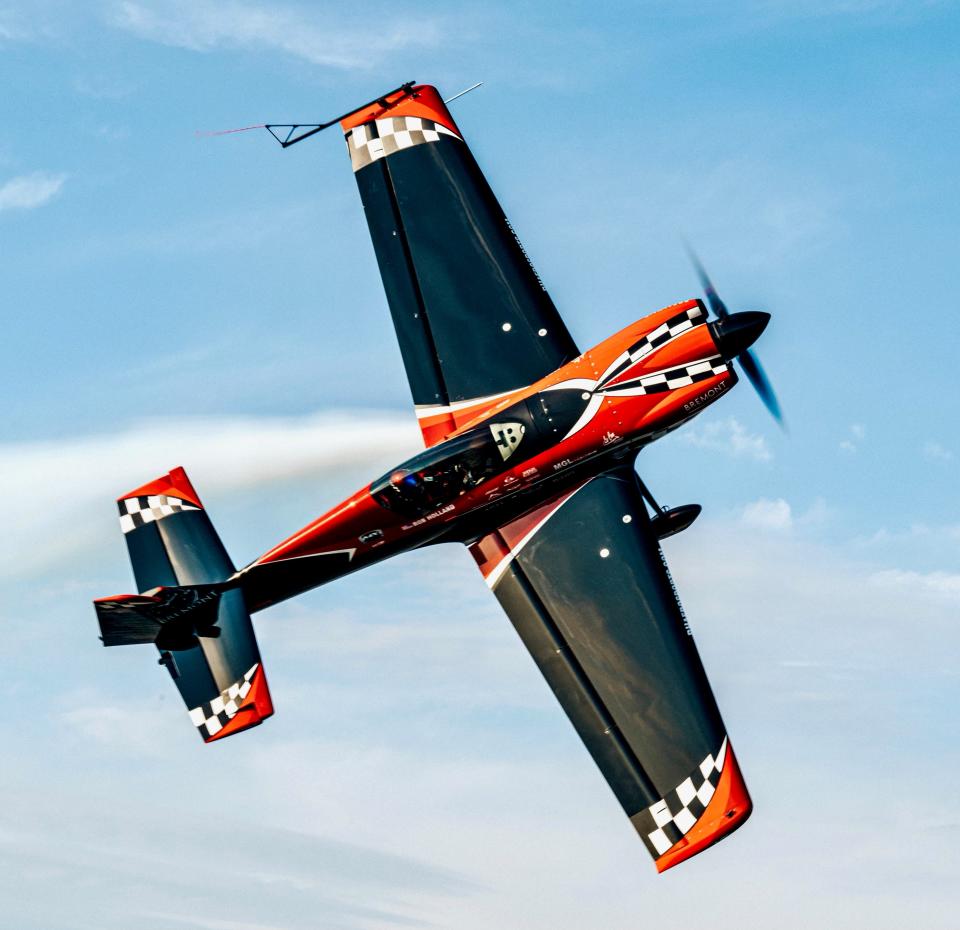Aerobatics pilot Rob Holland is scheduled to perform in both the Thunder Over New Hampshire Air Show at Pease Air National Guard Base in Portsmouth and the Hampton Beach Seafood Festival on Saturday and Sunday, Sept. 9-10, 2023.