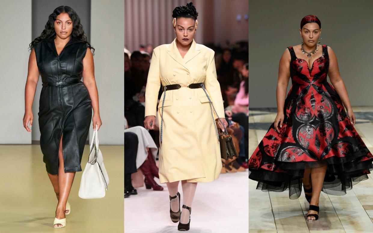 Paloma Elsesser fendi alexander mcqueen salvatore ferragamo - Getty Images