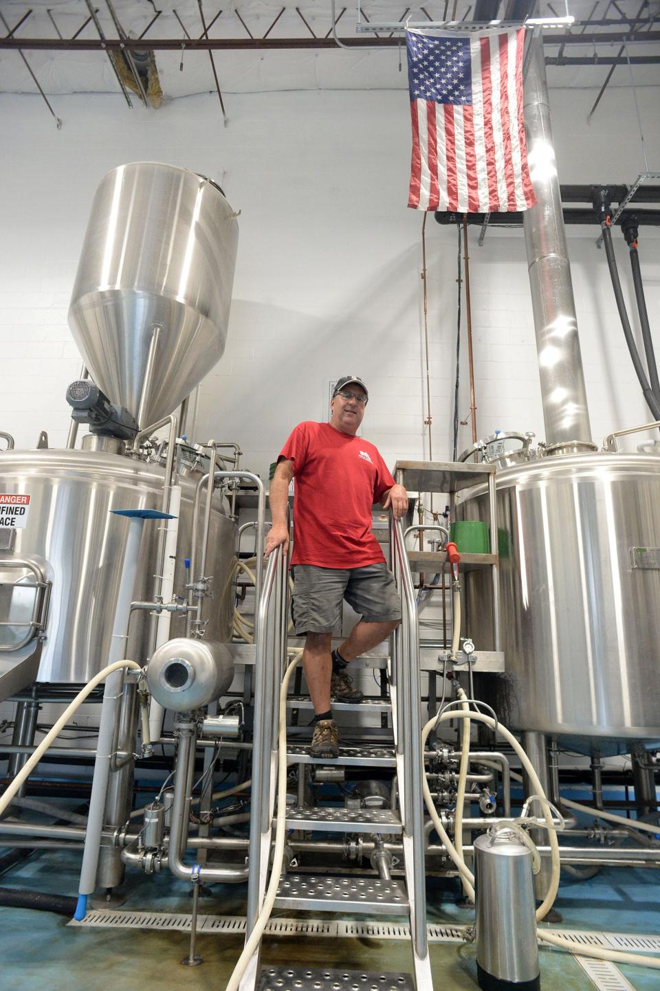 Shovel Town Brewery owner and brewer Frank Altieri is pictured inside the brewing area in his Easton business in this 2021 file photo.