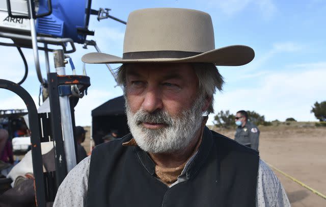 Santa Fe County Sheriff's Office/ZUMA Alec Baldwin on the set of <em>Rust</em>