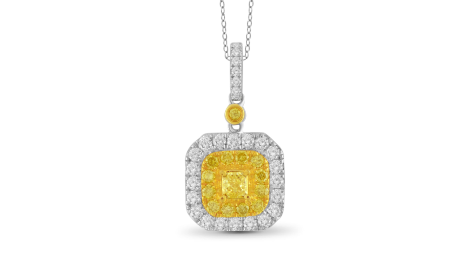 Genuine-Yellow-Diamond-14K-Gold-Pendant-Necklace