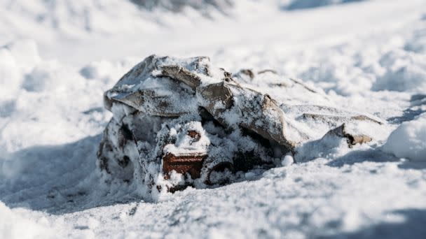 PHOTO: Bradford Washburn's camera from a 1937 expedition discovered on Walsh Glacier. (Leslie Hittmeier/Teton Gravity Research)