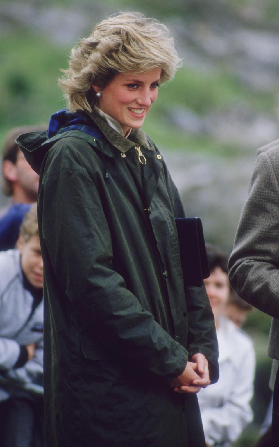 Princess Diana wore a Barbour coat in 1985