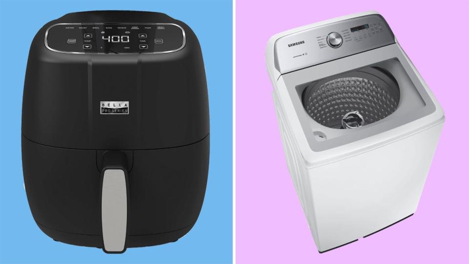 Whether it's a compact air fryer or a spacious washer, these Best Buy deals offer savings on all kinds of appliances.