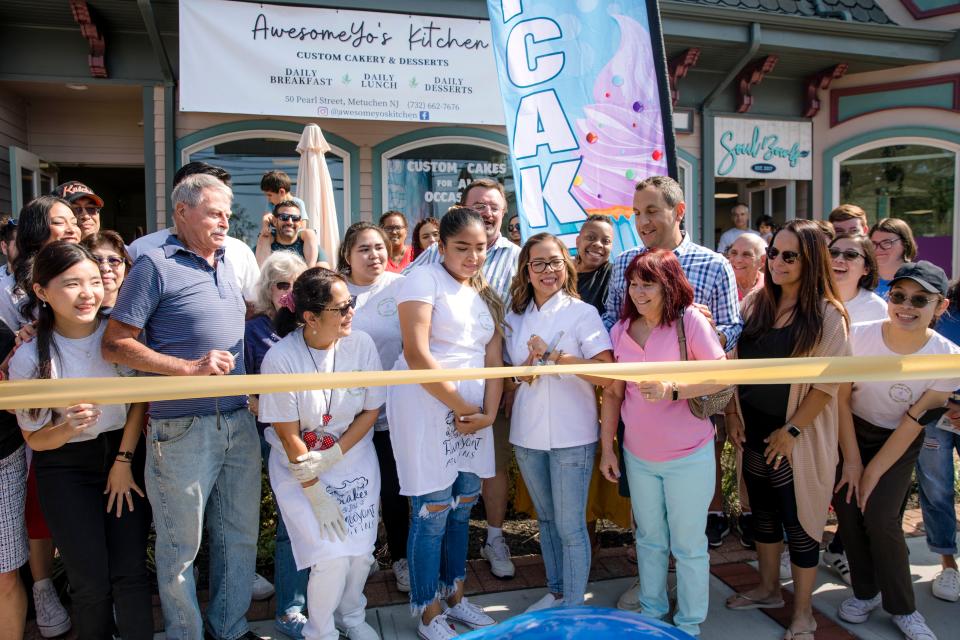 The opening of AwesomeYo's Kitchen in Metuchen.