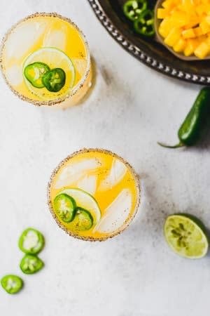 Spicy Mango Margaritas