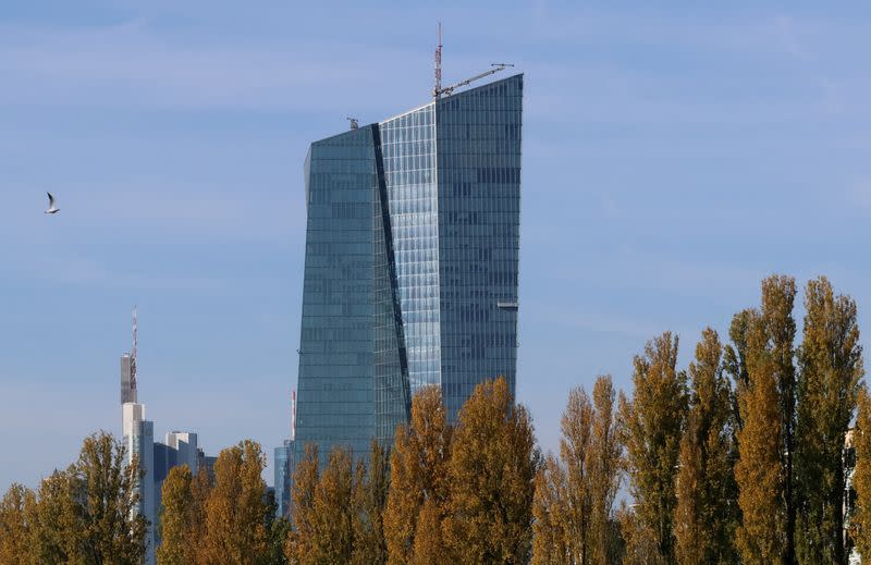 FILE PHOTO: FILE PHOTO: A view shows the European Central Bank (ECB) building, in Frankfurt