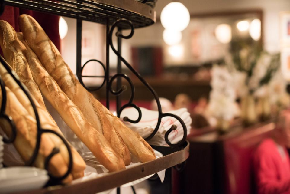 Freshly baked French bread at Pistache in downtown West Palm. 