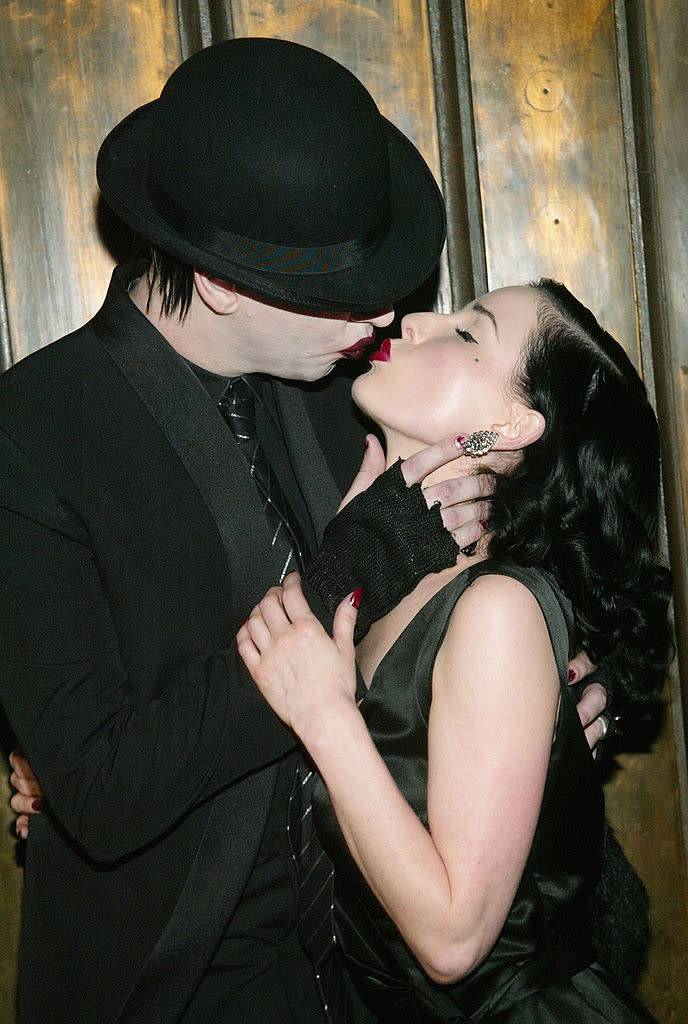 Dita von Teese et Marilyn Manson, hot goths