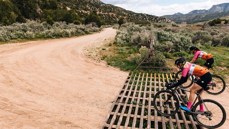 <span class="article__caption">Kristen Legan and Dani Arman at the 2019 Wild Horse Gravel.</span>