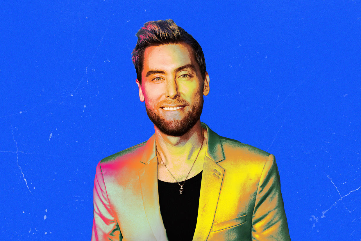 Lance Bass opens up about type 1.5 diabetes diagnosis. (Photo illustration: Victoria Ellis for Yahoo News; photo: Jesse Grant/Getty Images for The Environmental Media Association)