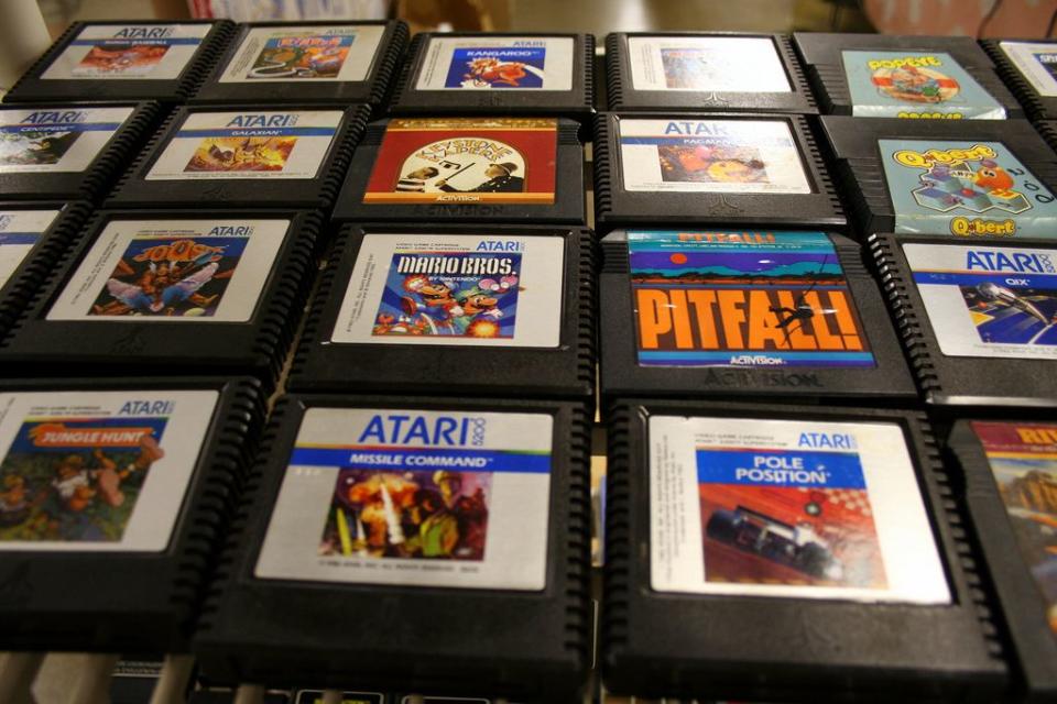 <p>In a truth-is-stranger-than-fiction twist, an urban legend that Atari had buried hundreds of its game cartridges in the New Mexico desert in 1983 turned out to be true. In all, 881 recovered cartridges were sold, totaling $107,000 in proceeds. Individually, the more rare and popular games can go for hundreds of dollars on eBay. </p><p>Image via <a href="https://www.flickr.com/photos/skippy/2860128308/in/photolist-csuzdU-4hc4uT-7CM9Xd-8m2xLh-7vwogE-5mJUv3-8NAi5J-48wyT3-saBDHm-4D1Z6N-63hSm2-63hTEz-63naYC-63n9aJ-63nbKJ-63nczy-63hUgi-8fVmx8-8vUT3n-mtUptF-5T4k6m-8X85D1-ioubLi-8JoNmo-8X559v-8kYrzD-7CHZMX-uxzL6-4vhUGv-qjYJJs-73b8cS-5X3bdn-KwUHL-nArFfX-okQWaw-73aGpu-6bGtYV-9cGw6i-6X8eLt-4VtCKv-7PQSBj-7mG3dA-kCBxRk-8X855Q-qPJzP-a4xzjz-d9A2Zj-b9Uix-2SrUau-kCB4M6" rel="nofollow noopener" target="_blank" data-ylk="slk:Scott/Flickr;elm:context_link;itc:0;sec:content-canvas" class="link ">Scott/Flickr</a></p>