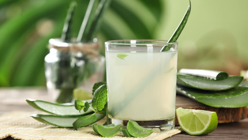 Drinking aloe vera juice has become a trend on social media.