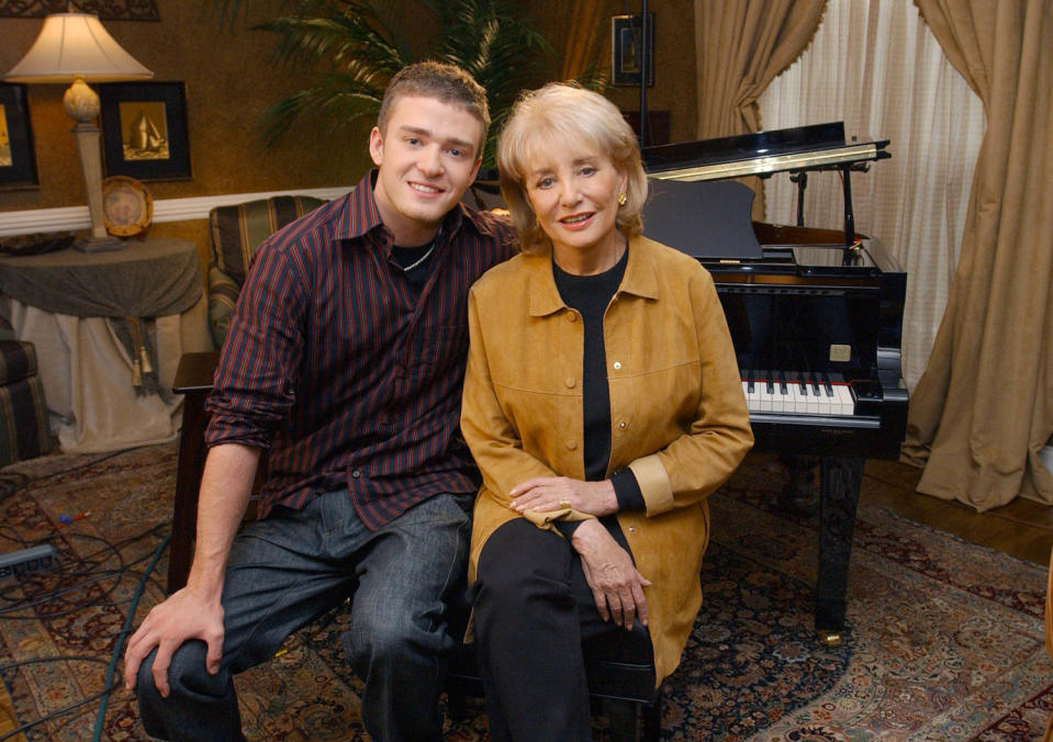 Justin Timberlake, Barbara Walters (ABC via Getty Images)
