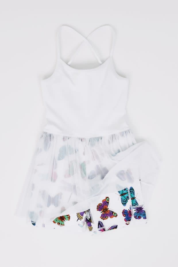 <p>White Butterfly Tennis Dress, $137, <a href="https://rstyle.me/+cya1MEl3wGdLBsiEQGaAtQ" rel="nofollow noopener" target="_blank" data-ylk="slk:available here;elm:context_link;itc:0;sec:content-canvas" class="link ">available here</a>.</p>