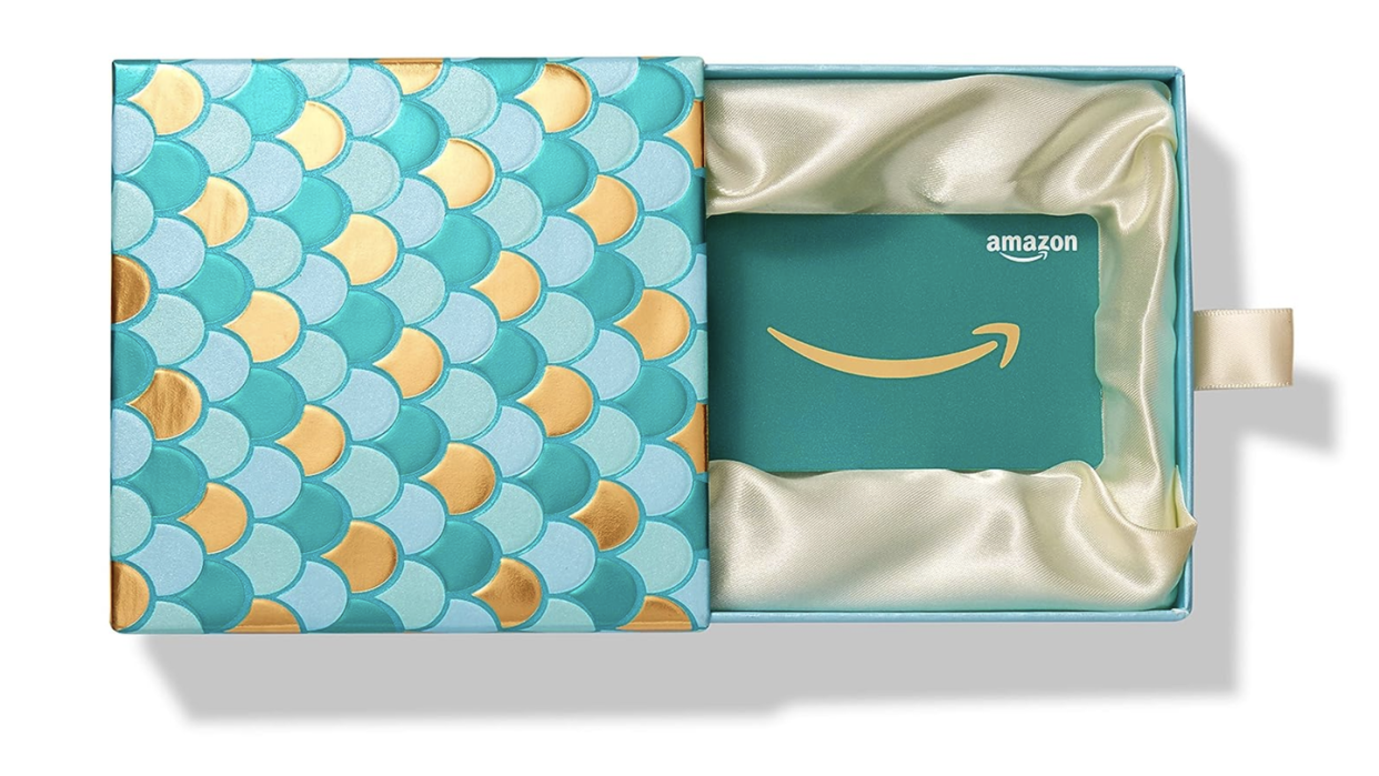 where to buy amazon gift cards, mint green amazon card in a elegant box