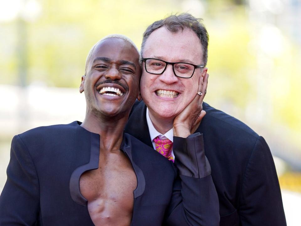 Ncuti Gatwa with Russell T Davies at the Virgin Media TV Baftas (Scott Garfitt/Shutterstock for BAFTA)