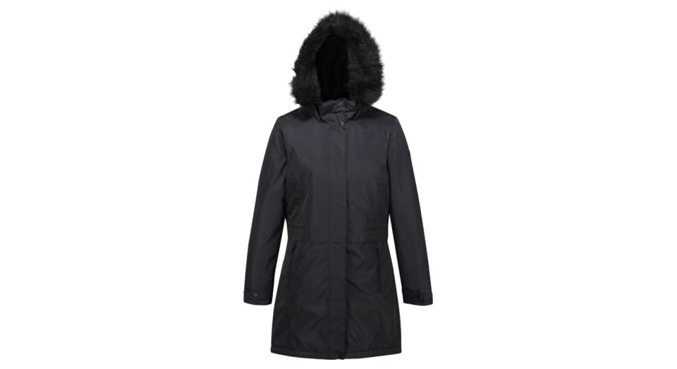 Women's Lexis Waterproof Insulated Fur Trimmed Hooded Parka Jacket