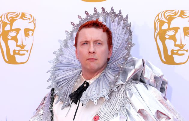 Joe Lycett on the red carpet of the 2024 TV Baftas