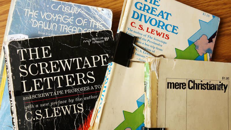 A collection of C.S. Lewis books.