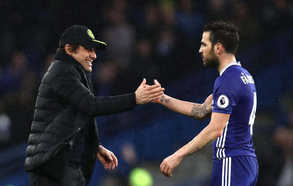 Cesc Fabregas might was to leave Chelsea rather than be a bit part player under Antonio Conte 