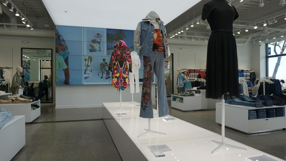 The Gap display showed original outfits from the archives, as they worn by Sharon Stone, Missy Elliott, Kim Basinger and others. - Credit: Adriana Lee