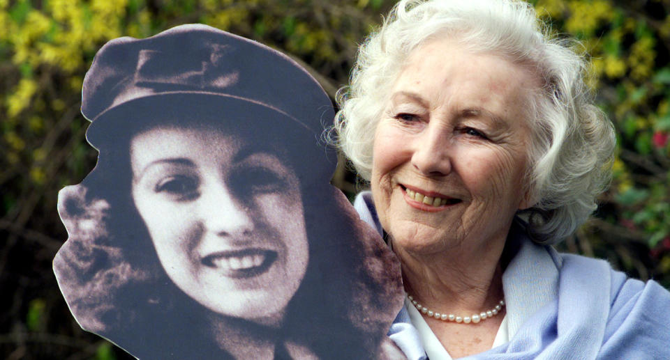 Forces' Sweetheart Dame Vera Lynn died in June at the age of 103 with many prominent figures, including the Royal Family, paying their respects. The <em>We'll Meet Again</em> singer was honoured with a military funeral, with the procession accompanied by <a href="https://uk.news.yahoo.com/dame-vera-lynn-honoured-flypast-125506900.html" data-ylk="slk:a Battle of Britain flypast;elm:context_link;itc:0;sec:content-canvas;outcm:mb_qualified_link;_E:mb_qualified_link;ct:story;" class="link  yahoo-link">a Battle of Britain flypast</a>. (Photo by Sean Dempsey - PA Images/PA Images via Getty Images)