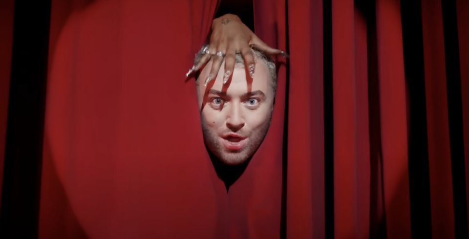 Screenshot from Sam Smith's "Unholy" video