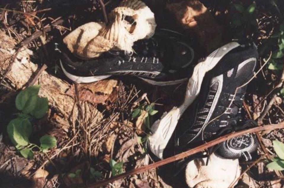 A photo from the scene of young John Doe's remains, found in 1998 in Mebane, North Carolina